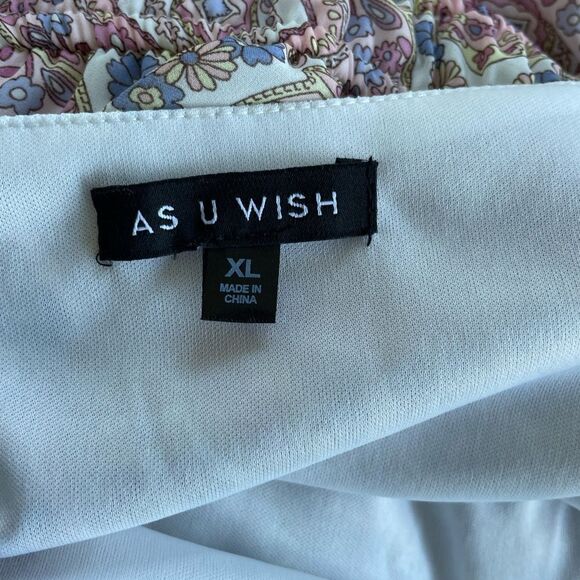 As U Wish Flutter Sleeve Dress Juniors XL NWT - Picture 4 of 8